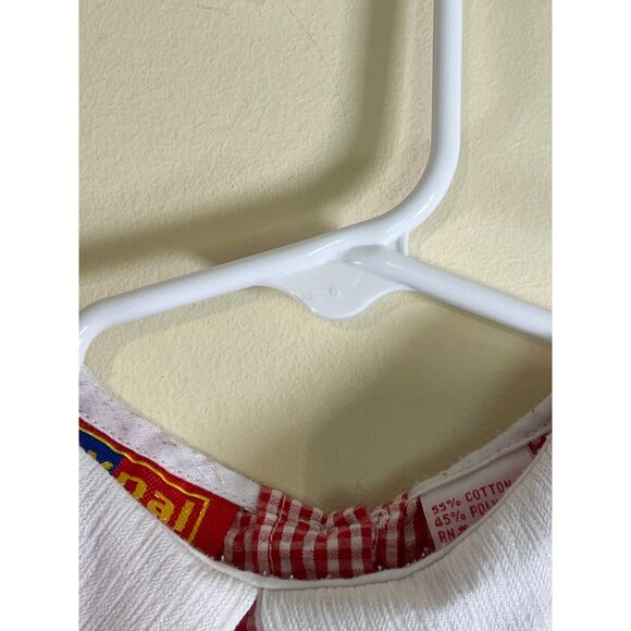 Little Girl's Vintage‎ Red Seersucker Dress with Bears and Pockets - 24 Months - Picture 3 of 3